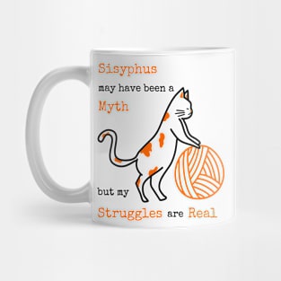 Sisyphus cat Mug